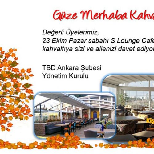 Güze Merhaba Kahvaltımıza Davetlisiniz