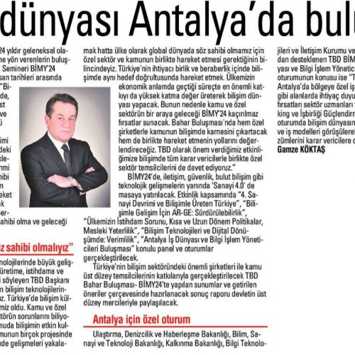 Bilişim Dünyası Antalya’da Buluşuyor – İleri Antalya