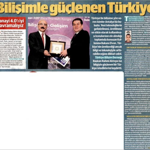 Bilişimle Güçlenen Türkiye – Yeni Şafak