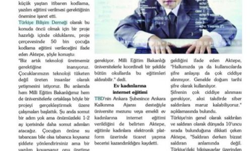 50 Bin Çocuğa Kodlama Eğitimi Verilecek – Haber 12