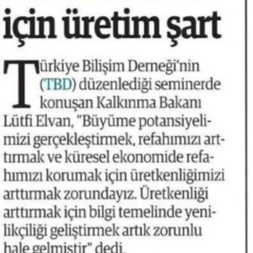 ELVAN : Refah İçin Üretim Şart – Harbi