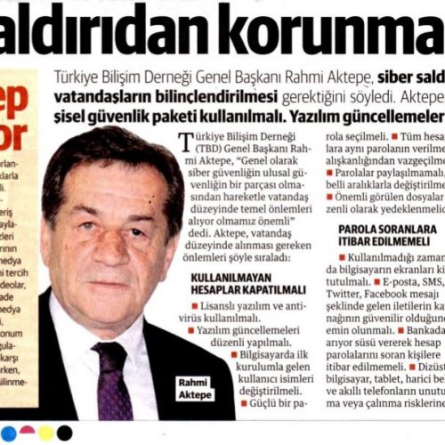 Siber Saldırıdan Korunma Yolları – Yeni Şafak