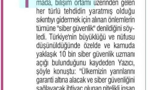 Türkiye Siber Güvenlikte Yetersiz – Milat