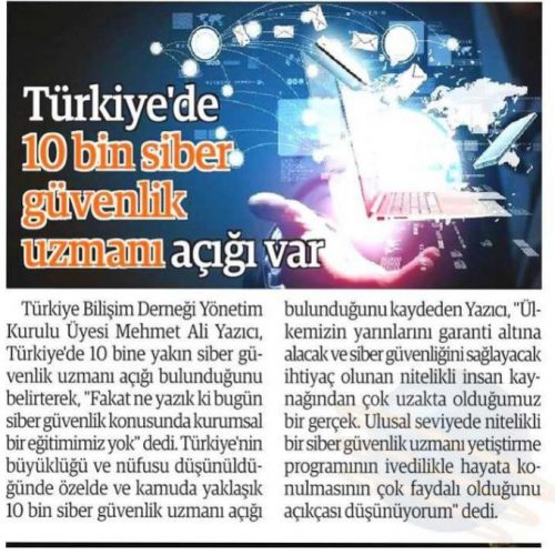 Türkiye’de 10 Bin Siber Güvenlik Uzmanı Açığı Var – Harbi