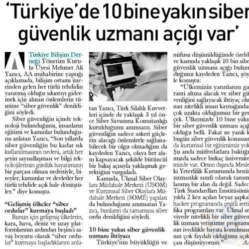 Türkiye’de 10 Bine Yakın Siber Güvenlik Uzmanı Açığı Var- Ayrıntılı Haber
