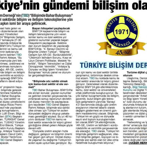Türkiye’nin Gündemi Bilişim Olacak – Ticari Hayat