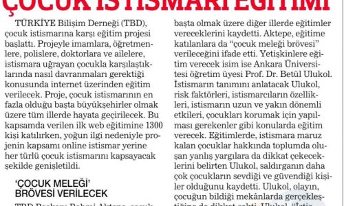 İmama, Öğretmene, Aileye Çocuk İstismarı Eğitimi – HABER TÜRK
