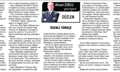 Özenli Türkçe – KAYSERİ OLAY