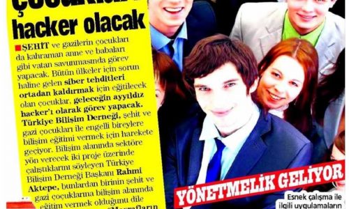 Şehit Çocukları Hacker Olacak – TAKVİM GAZETESİ