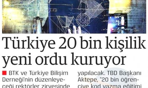 Türkiye 20 Bin Kişilik Yeni Ordu Kuruyor – DOĞRU HABER GAZETESİ