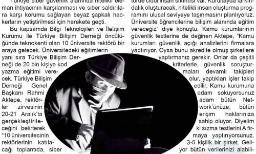Yerli ve Milli Hacker’lar Geliyor – Doğruyol Gazetesi