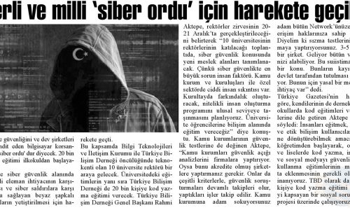 Yerli ve Milli ‘Siber Ordu’ İçin Harekete Geçildi – NİĞDE HABER GAZETESİ