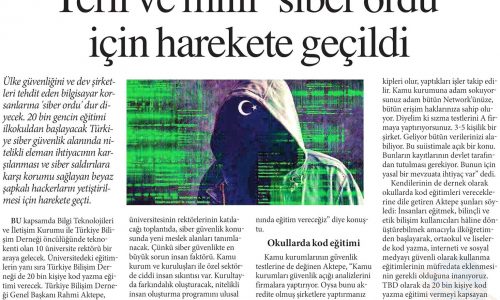 Yerli ve Milli ‘Siber Ordu’ İçin Harekete Geçildi – YENİ SÖZ GAZETESİ