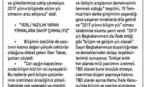 Bilişim Stratejik Sektör – KAYSERİ ANADOLU HABER