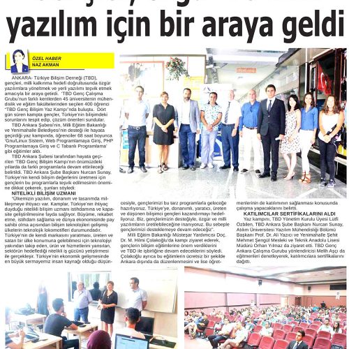 Gençler, Özgür ve Milli Yazılım İçin Bir Araya Geldi – 24 SAAT