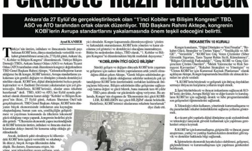 KOBİ’ler Bilişim İle Rekabete Hazırlanacak – BAŞKENT EKONOMİ