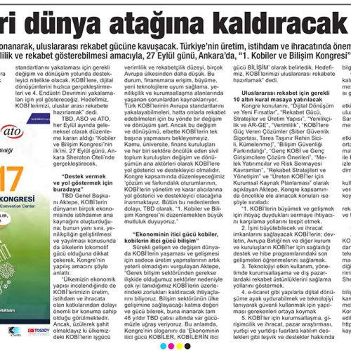 KOBİ’leri Dünya Atağına Kaldıracak Kongre – TİCARİ HAYAT GAZETESİ