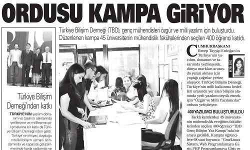 ‘Milli Yazılımcılar’ın Ordusu Kampa Giriyor – AKŞAM