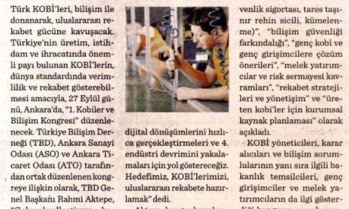 TBD, ASO ve ATO, KOBİ’lerin Güçlenmesi İçin El Ele Verdi – DÜNYA GAZETESİ