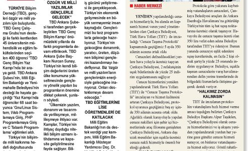 TBD, “Özgür ve Milli Yazılım” İçin Buluşturdu – ZAFER