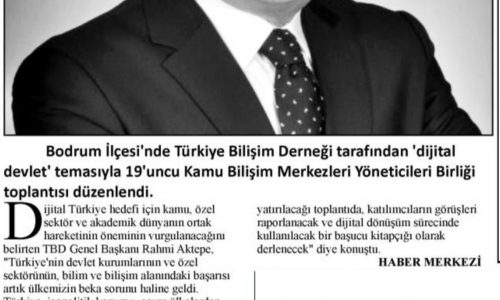 Dijital Devlet Toplantısı – MUĞLA YENİGÜN GAZETESİ