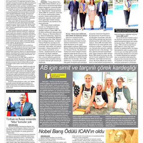 Kamu-BİB, “Dijital Devlet” İçin Toplanacak – ANKARA 24 SAAT