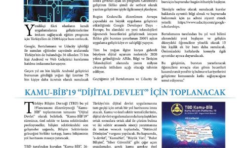 Kamu-BİB’19 “Dijital Devlet” İçin Toplanacak – ICT MEDIA