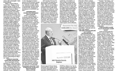 KOBİ’lere Bilişim Desteği Arttırılıyor – ANKARA GÜÇLÜ ANADOLU