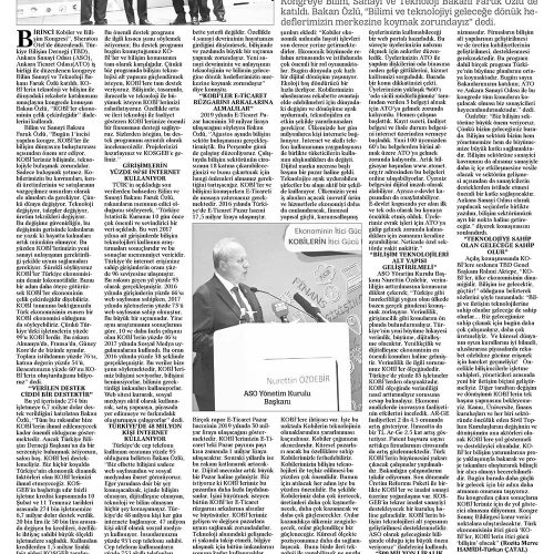 KOBİ’lere Bilişim Desteği Arttırılıyor – ANKARA GÜÇLÜ ANADOLU