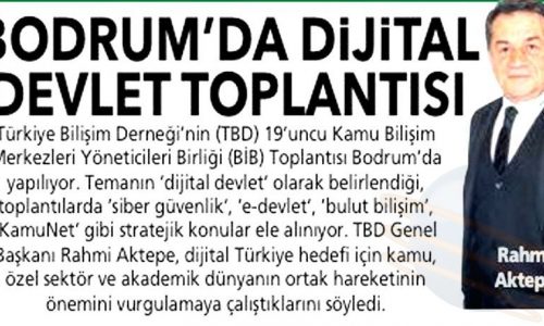 Bodrum’da Dijital Devlet Toplantısı – POSTA GAZETESİ