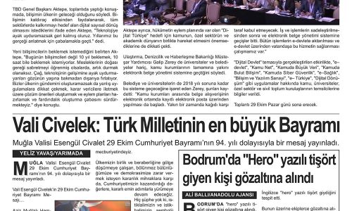 Bodrum’da “Kamu-BİB” Toplantısı – BODRUM YARIMADA GAZETESİ