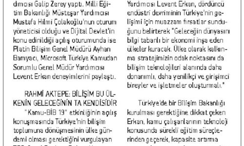 Dijital Türkiye Hedefi – KAYSERİ ANADOLU HABER