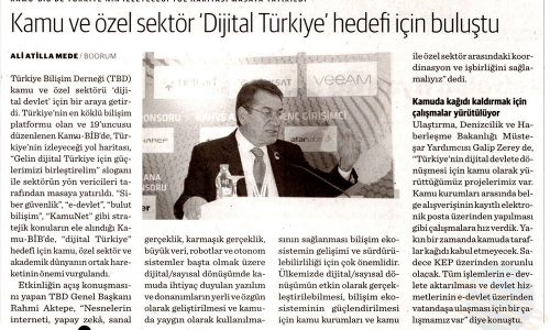 Kamu ve Özel Sektör ‘Dijital Türkiye’ Hedefi İçin Buluştu – DÜNYA GAZETESİ