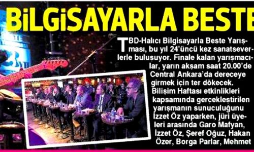 Bilgisayarla Beste Yarışması – HÜRRİYET ANKARA