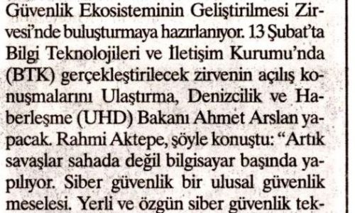 Siber Güvenlikte Ortak Akıl Zirvesi – AYDINLIK GAZETESİ