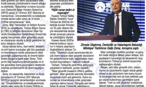 Siber Güvenlik Ekosisteminin Geliştirilmesi Zirvesi – SON SAAT