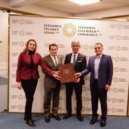 TBD Genel Başkanı Rahmi Aktepe ve TBD İstanbul Şubesi Yönetim Kurulu Başkanı Deniz Tiryakioğlu İTO Yönetim Kurulu Üyesi İlhan Soylu’yu Ziyaret Etti