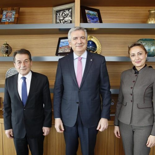 TBD Genel Başkanı Rahmi Aktepe ve TBD İstanbul Şubesi Yönetim Kurulu Başkanı Deniz Tiryakioğlu İSO Başkanı Erdal Bahçıvan’ı Ziyaret Etti