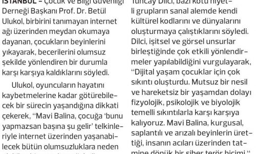 Dijital Oyunlar İntihara Sevk Ediyor – DOĞRU HABER