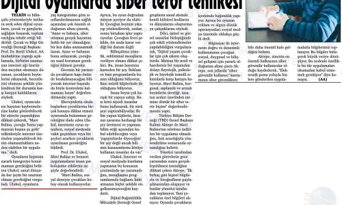 Dijital Oyunlarda Siber Terör Tehlikesi – KIRŞEHİR ÇİĞDEM