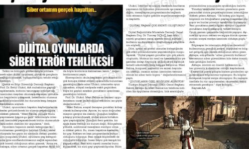 Dijital Oyunlarda Siber Terör Tehlikesi Uyarısı – OSMANİYE YURT