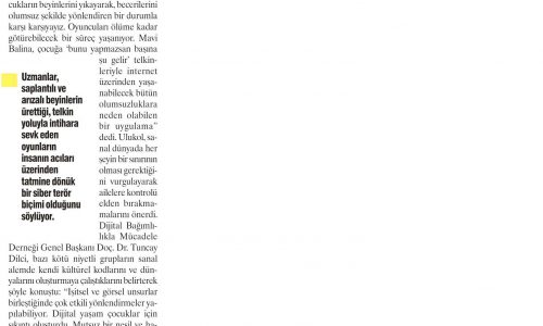 Dijital Oyunlarda Siber Terör Tehlikesi – YENİ ÇAĞ