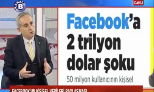 TBD Yönetim Kurulu Üyesi Ertan Barut Kanal B’de Facebook’a Verilecek Ceza ve Kişisel Verilerin Korunması Konularını Değerlendirdi