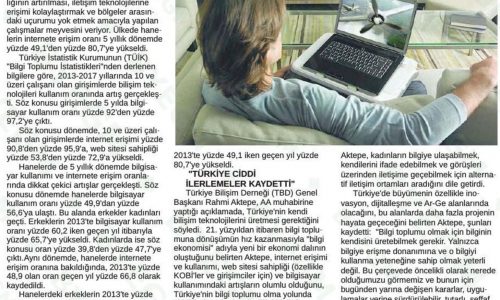 Türkiye’nin Bilgisayar Kullanım Oranı Yüzde 97,2’ye Çıktı – ANKARA 24 SAAT
