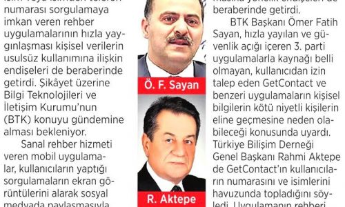 BTK Rehber Casusları İçin Devreye Girecek – MİLLİYET