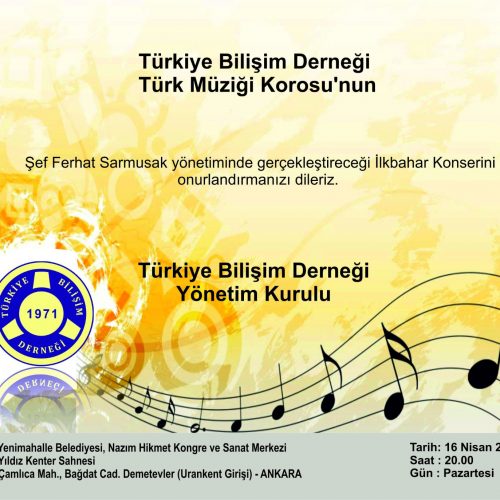 TBD Türk Müziği Korusu’na Davetlisiniz!