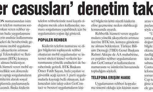 Rehber Casusları Denetim Takibinde – GÜN BOYU