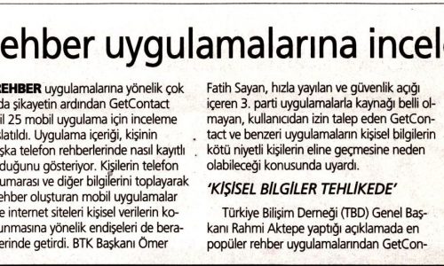 Rehber Uygulamalarına İnceleme Başlatıldı – AYDINLIK GAZETESİ