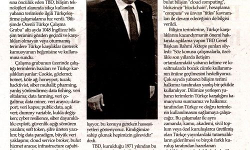 TBD’den Bilişimde Türkçe Seferberliği – İstanbul Gazetesi