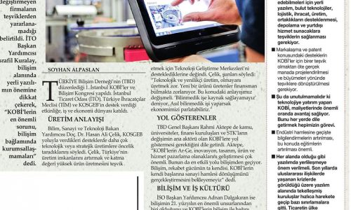 Bilinmeyen İşe Kaynak Sağlanmalı – İSTANBUL TİCARET GAZETESİ